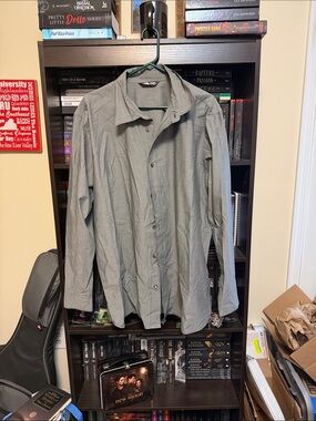 The North Face Gray Men's Button-Up Shirt